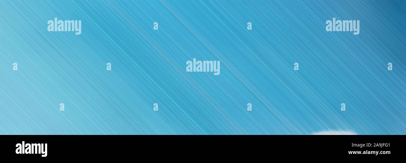 horizontal background banner with medium turquoise, sky blue and teal