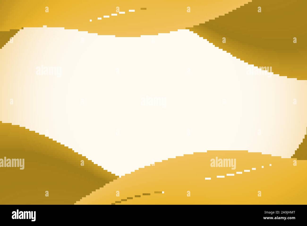 Background template with yellow abstract patterns illustration Stock ...