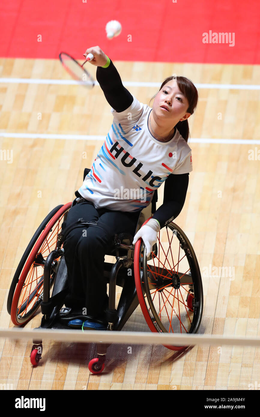 Tokyo, Japan. 15th Nov, 2019. Ikumi Fuke (JPN) Badminton : HULIC ...