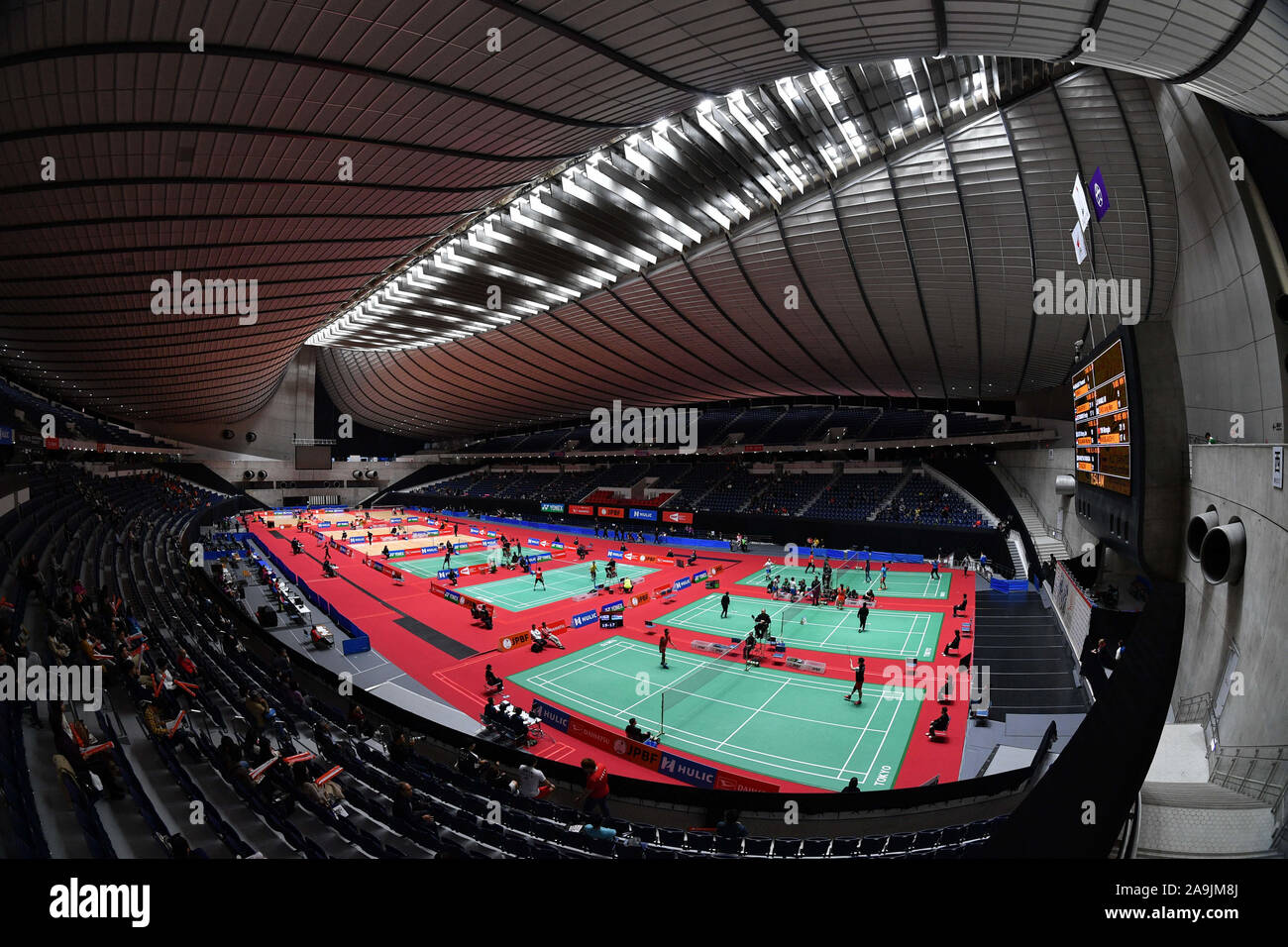 Tokyo, Japan. Credit: MATSUO. 16th Nov, 2019. General view Badminton ...
