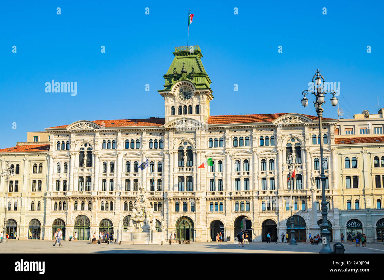 Trieste, Italy - March 19, 2018 : View of trieste City Hall building Stock Photo