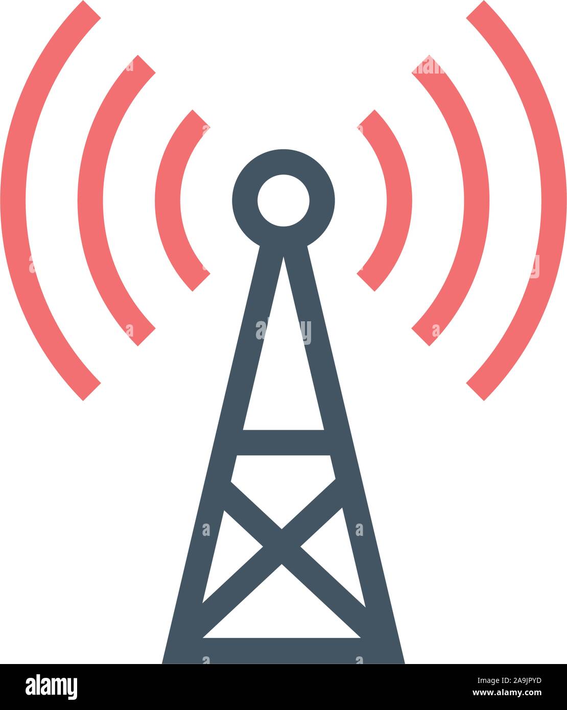 Transmitter antenna communication Tower Icon, Wifi of Cell Phone  connection. Cell Phone Tower Icon Isolated on White Background Stock Vector  Image & Art - Alamy