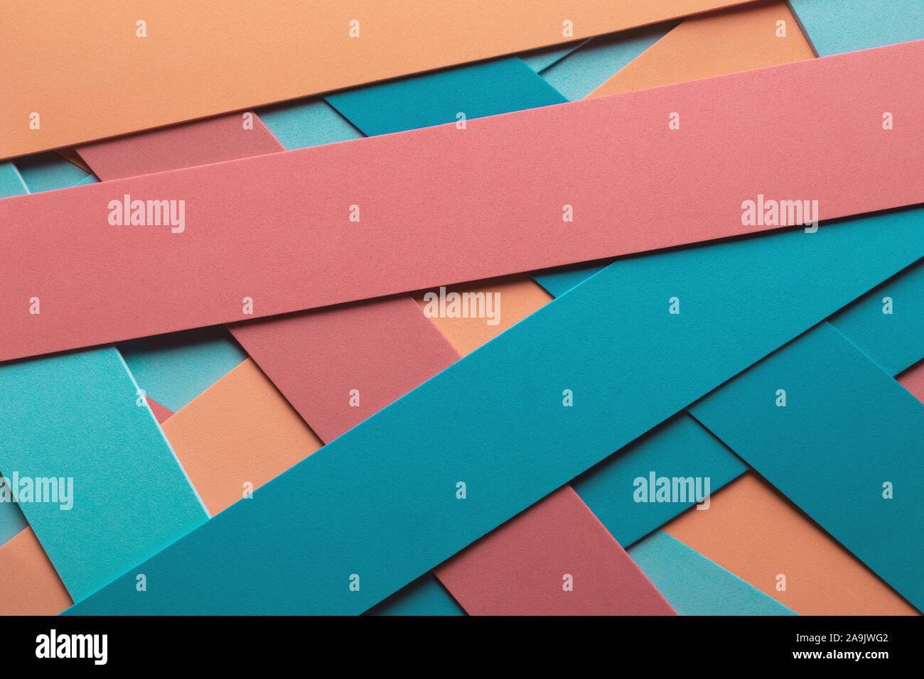 Geometrical composition with colored elements. Abstract background Stock Photo