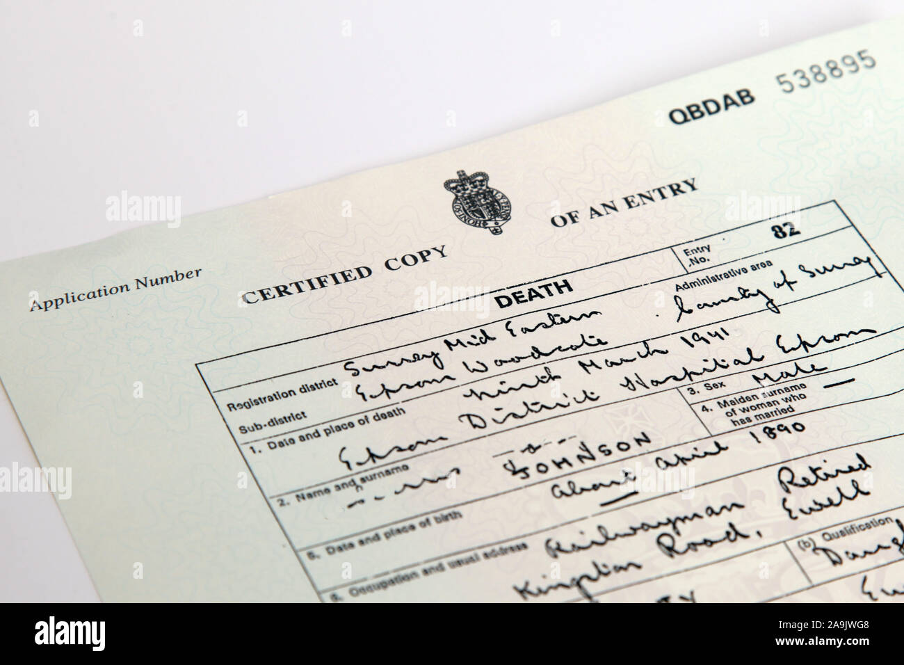 Uk Death Certificate Template Uk Death Certificate Template