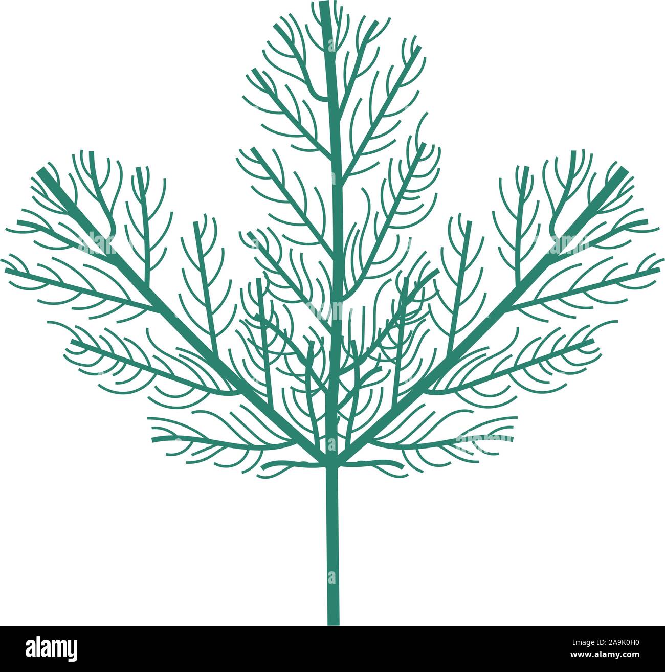 branch with leafs plant icon Stock Vector Image & Art - Alamy
