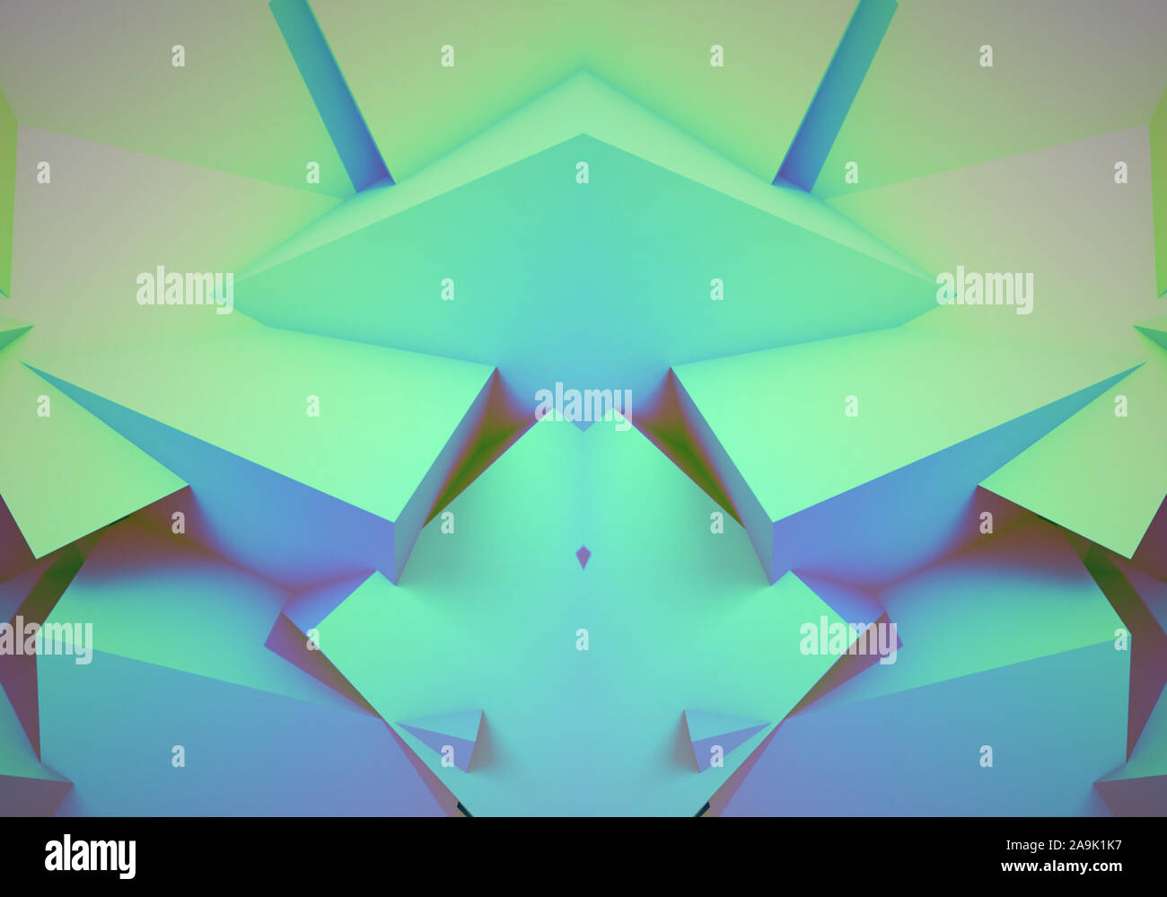 Vibrant geometry 3d shapes hi-res stock photography and images - Alamy