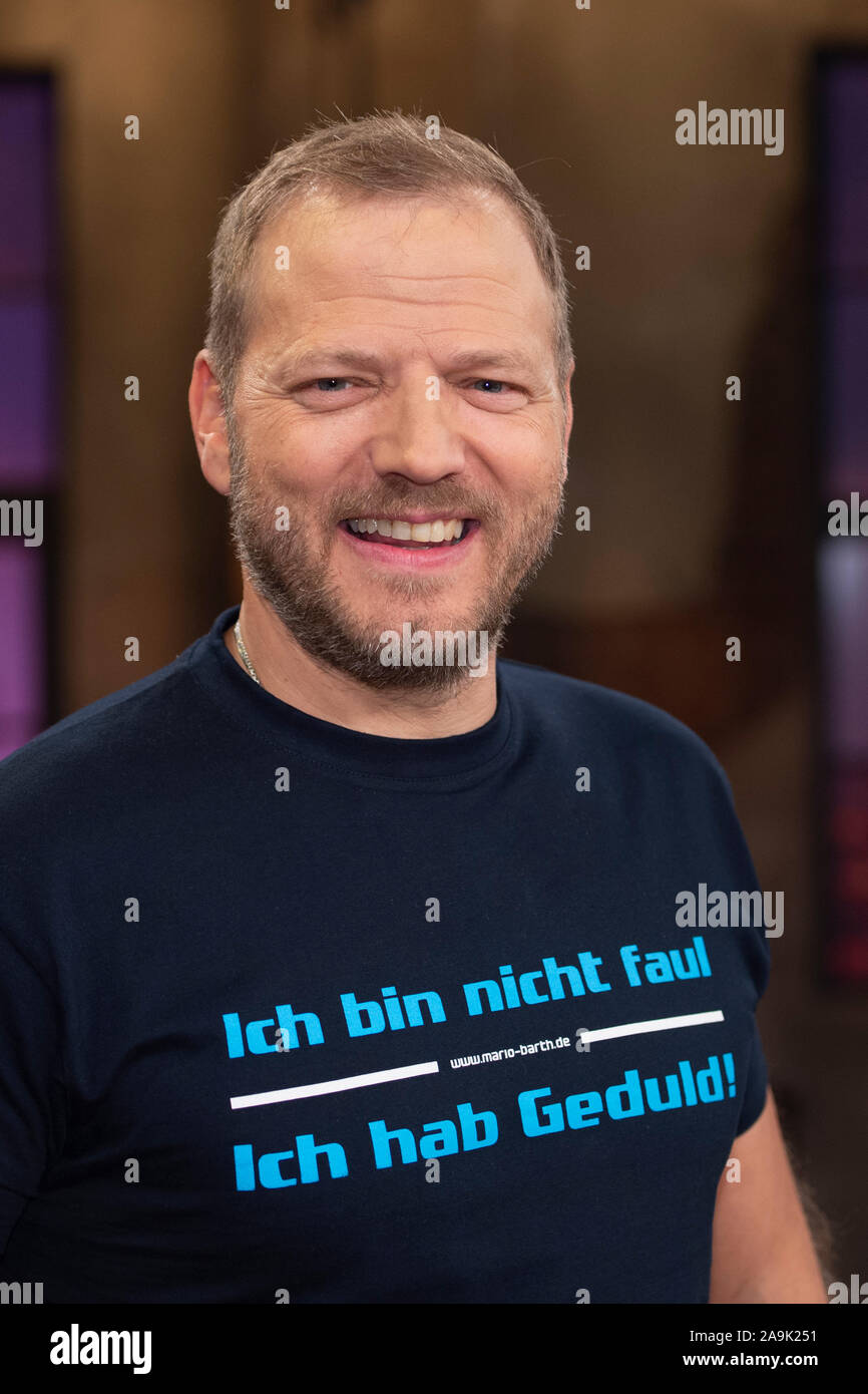 Mario BARTH, comedian, portrait, portrait, portrait, cropped single image,  single motive, guest in the program "Koelner Treff" on WDR television,  12.11.2019. | Usage worldwide Stock Photo - Alamy