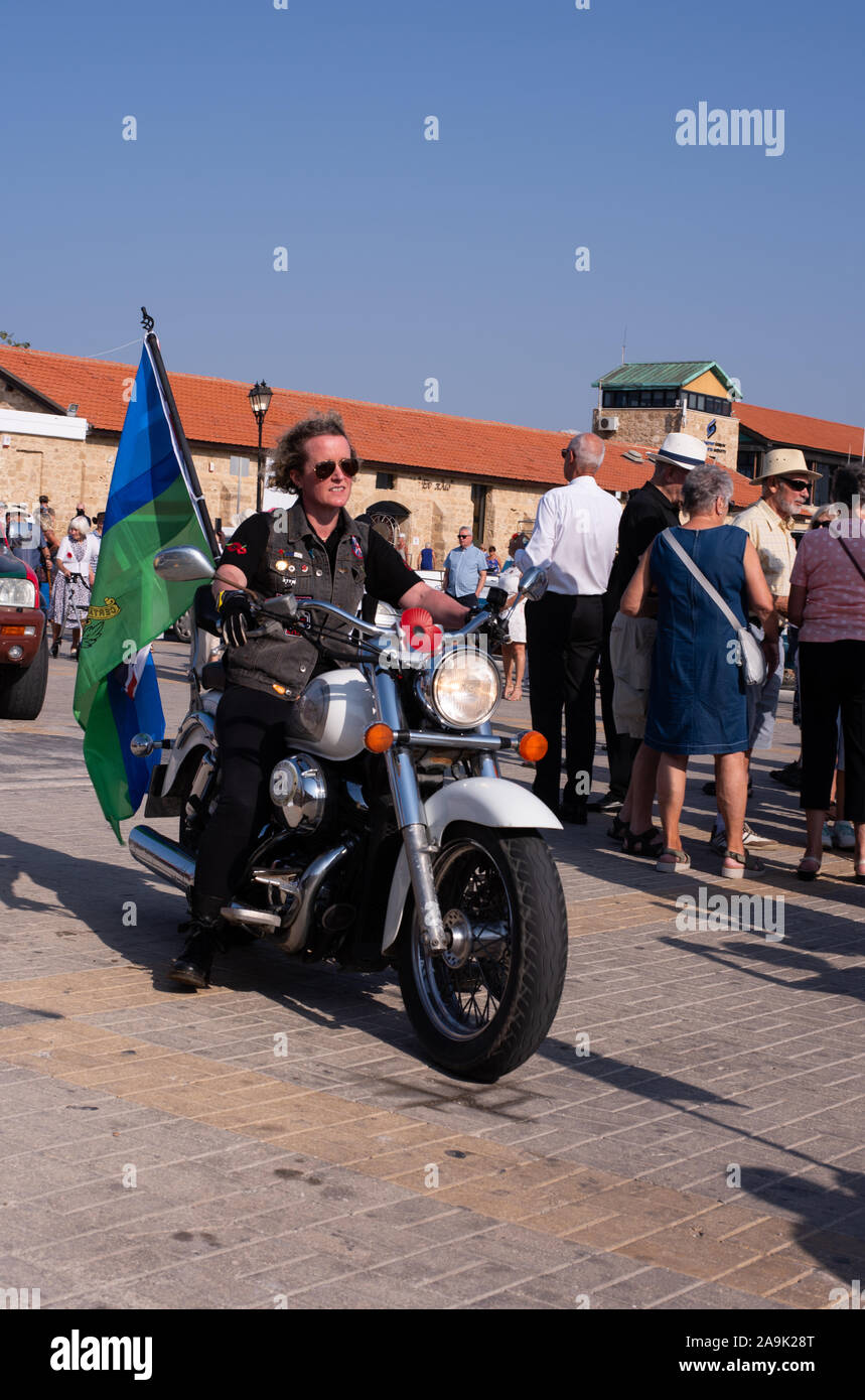 Remebrance bikers on parade 03 number 3913 Stock Photo