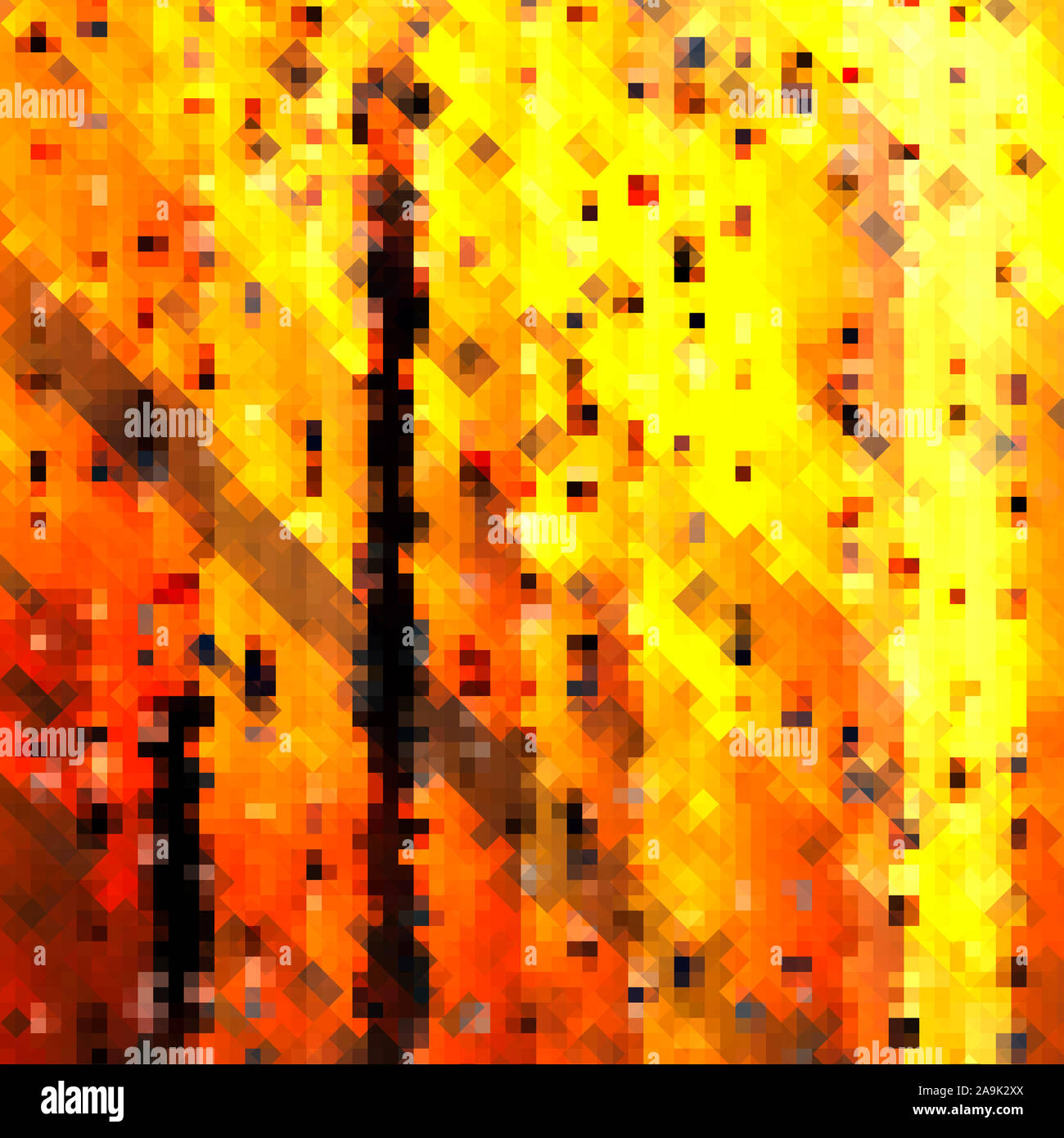Yellow and orange colored abstract background. Stock Photo