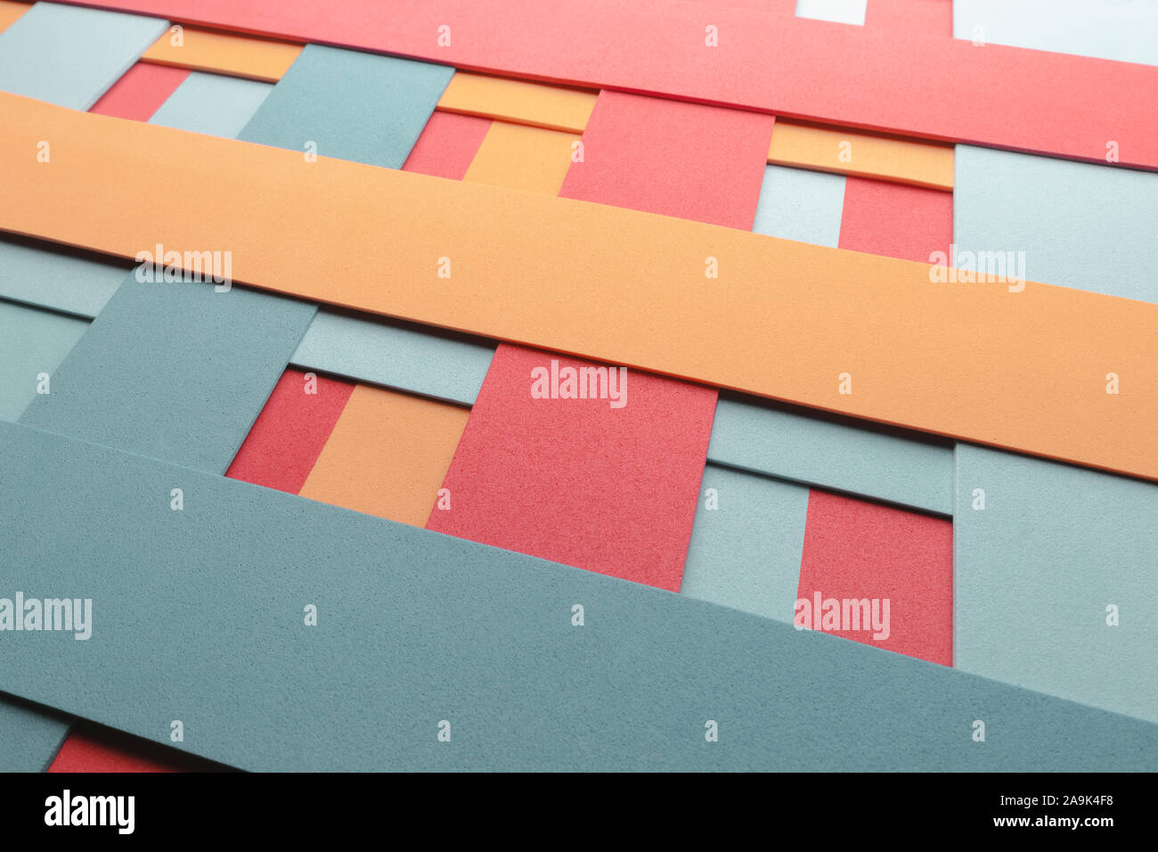 Geometrical composition with colored elements. Abstract background Stock Photo