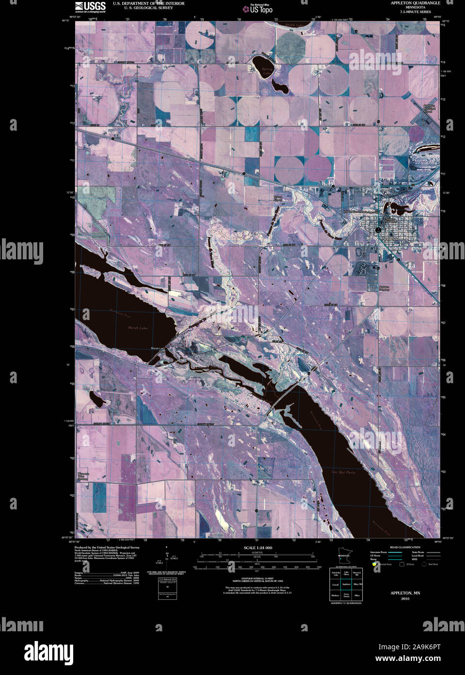 Map of appleton minnesota hires stock photography and images Alamy