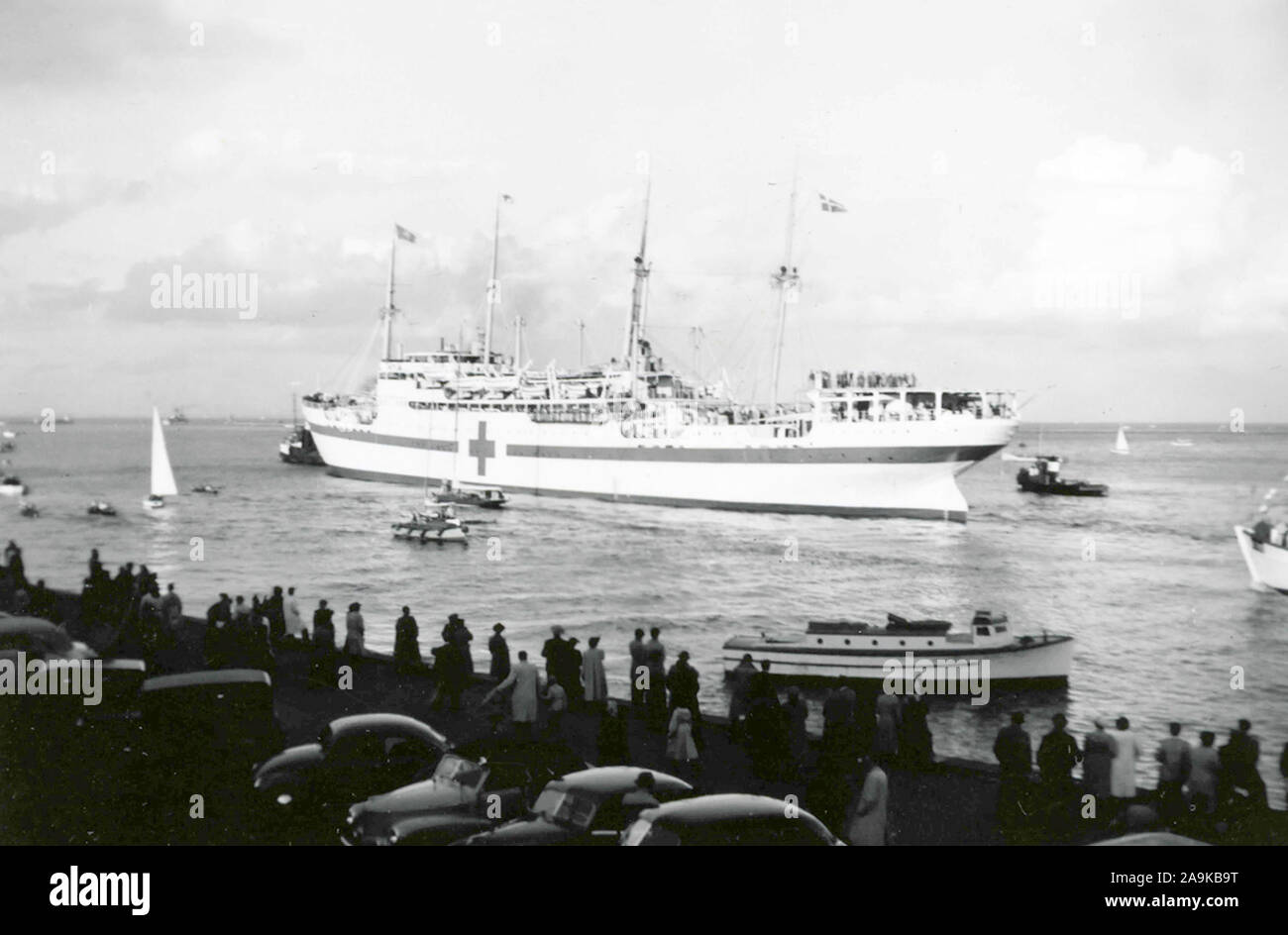 Ship of the Red Cross Stock Photo - Alamy