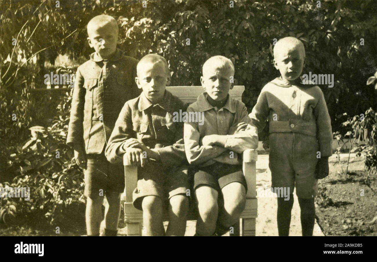 Four children, Denmark Stock Photo Alamy