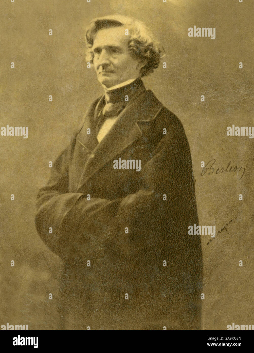 Portrait of the French composer Hector Berlioz Stock Photo