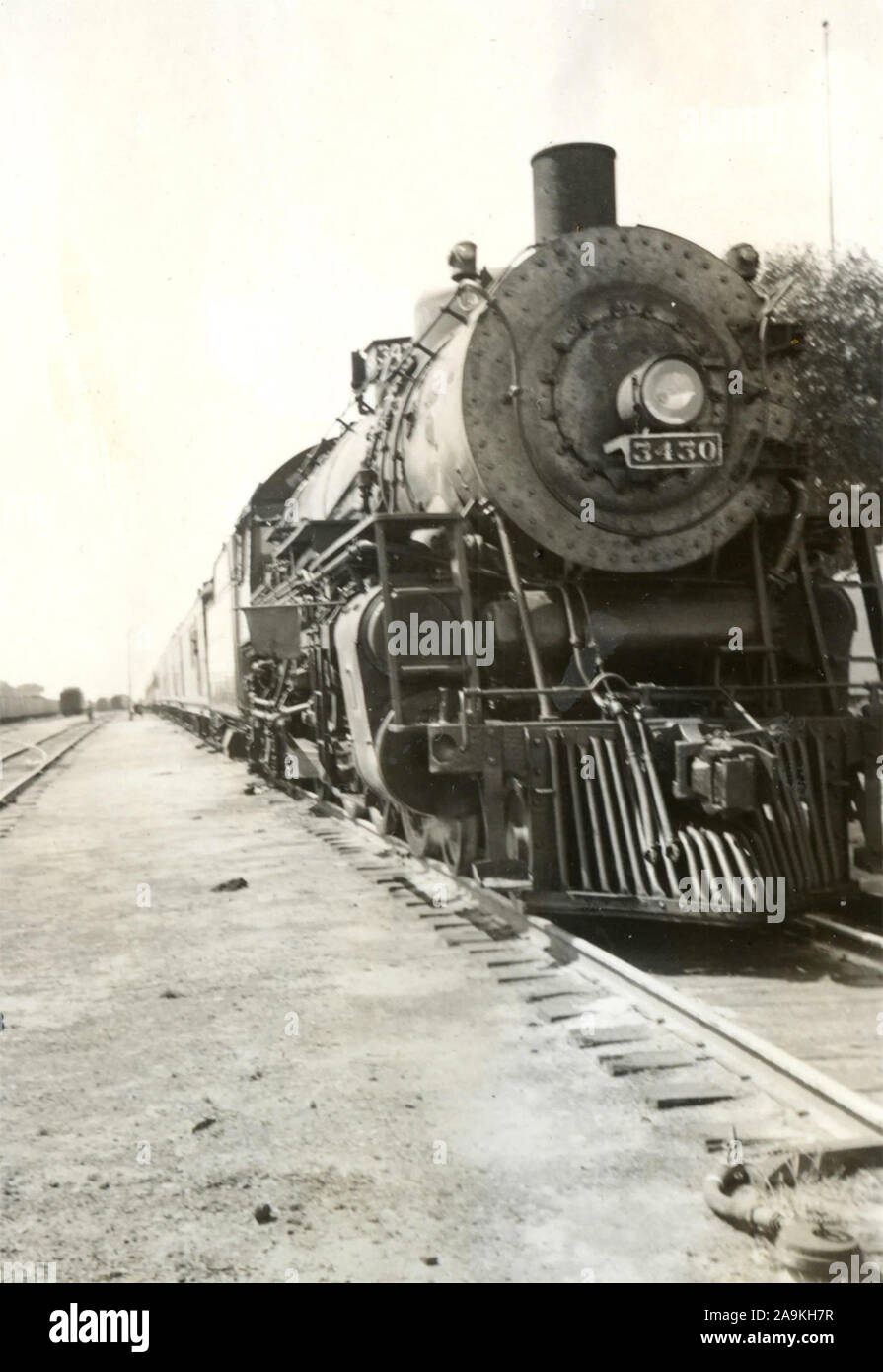 Locomotive of a train, USA Stock Photo