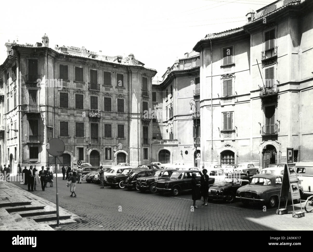 Piazza S. Ignazio, Rome, Italy Stock Photo