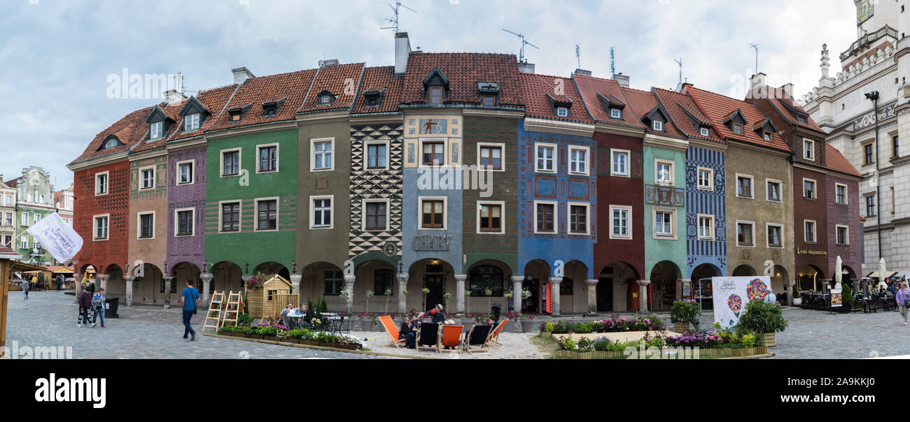 Stary Rynek, Old Market Square, Poznan, Poland Stock Photo