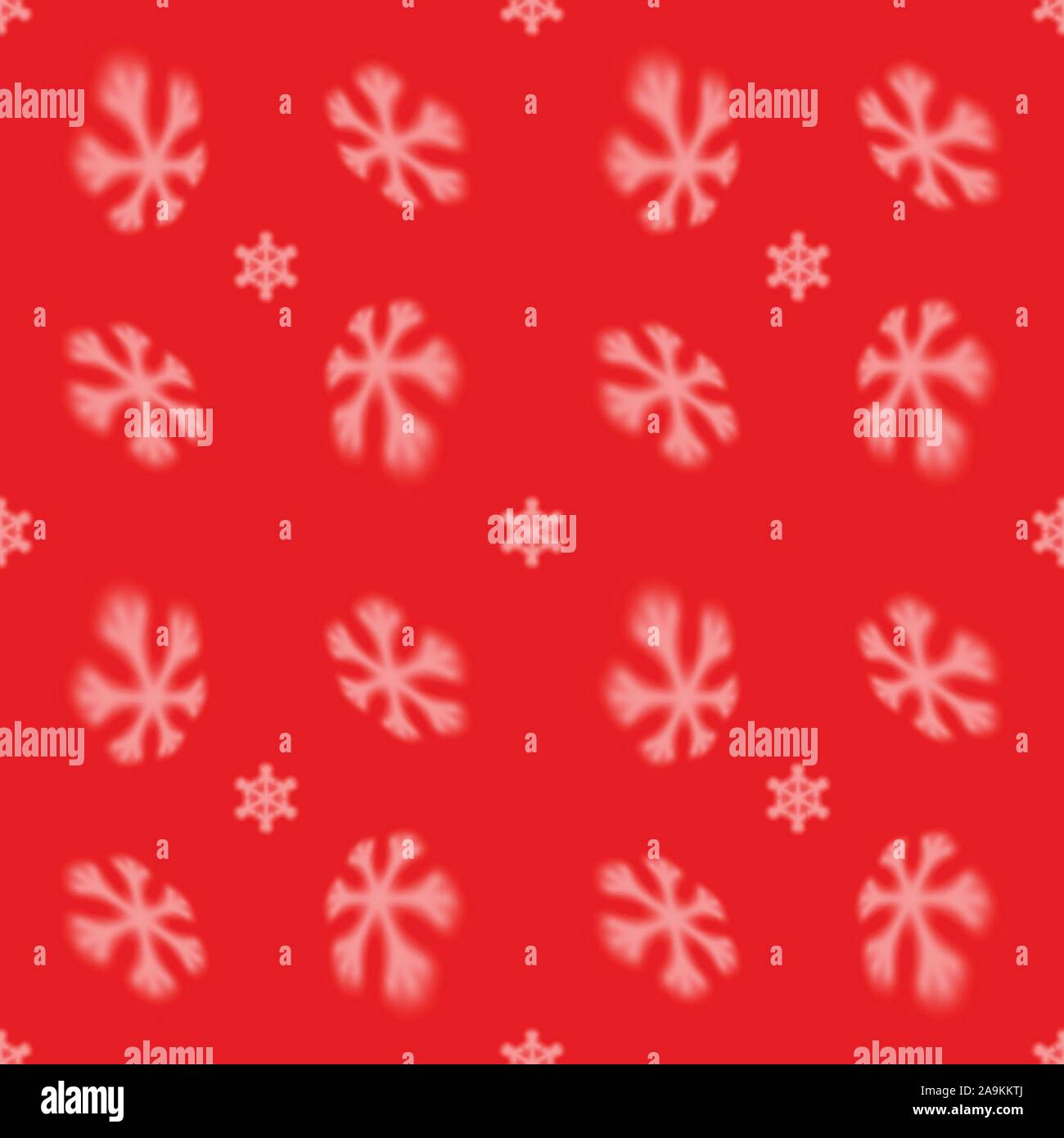 Christmas seamless snowflake pattern with blurred falling snow stars ...