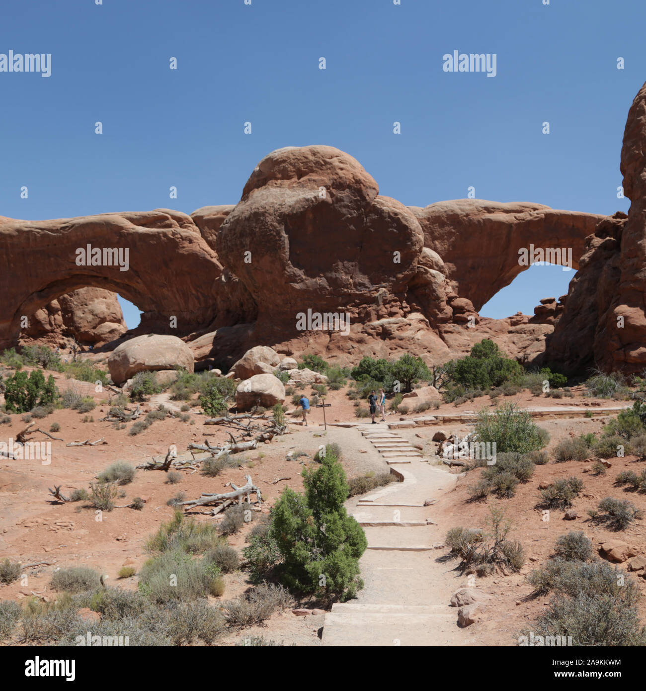 in USA inside the arches national park the beauty of amazing nature ...