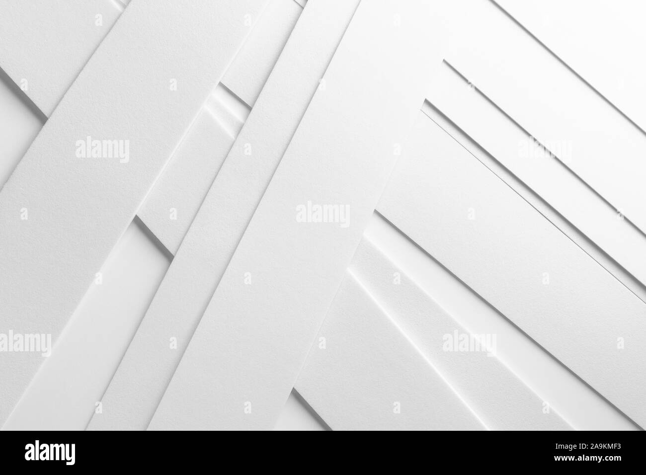 Geometrical composition with white elements. Abstract background Stock ...