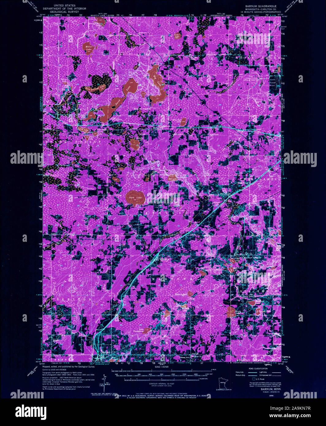 Map of barnum hires stock photography and images Alamy