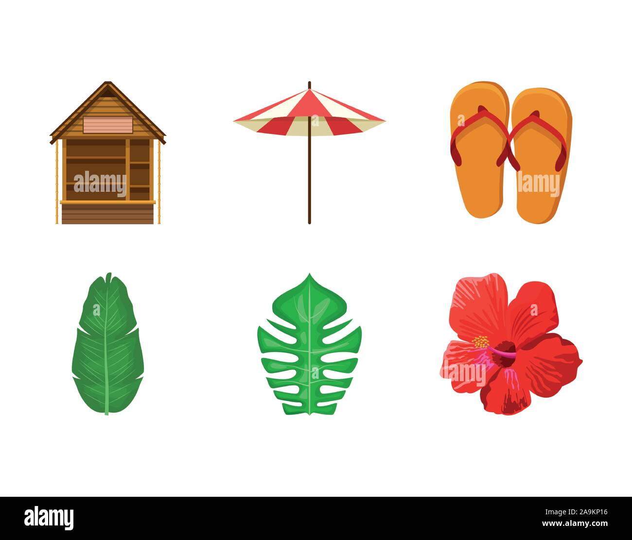 Summer and vacation icon set design Stock Vector Image & Art - Alamy