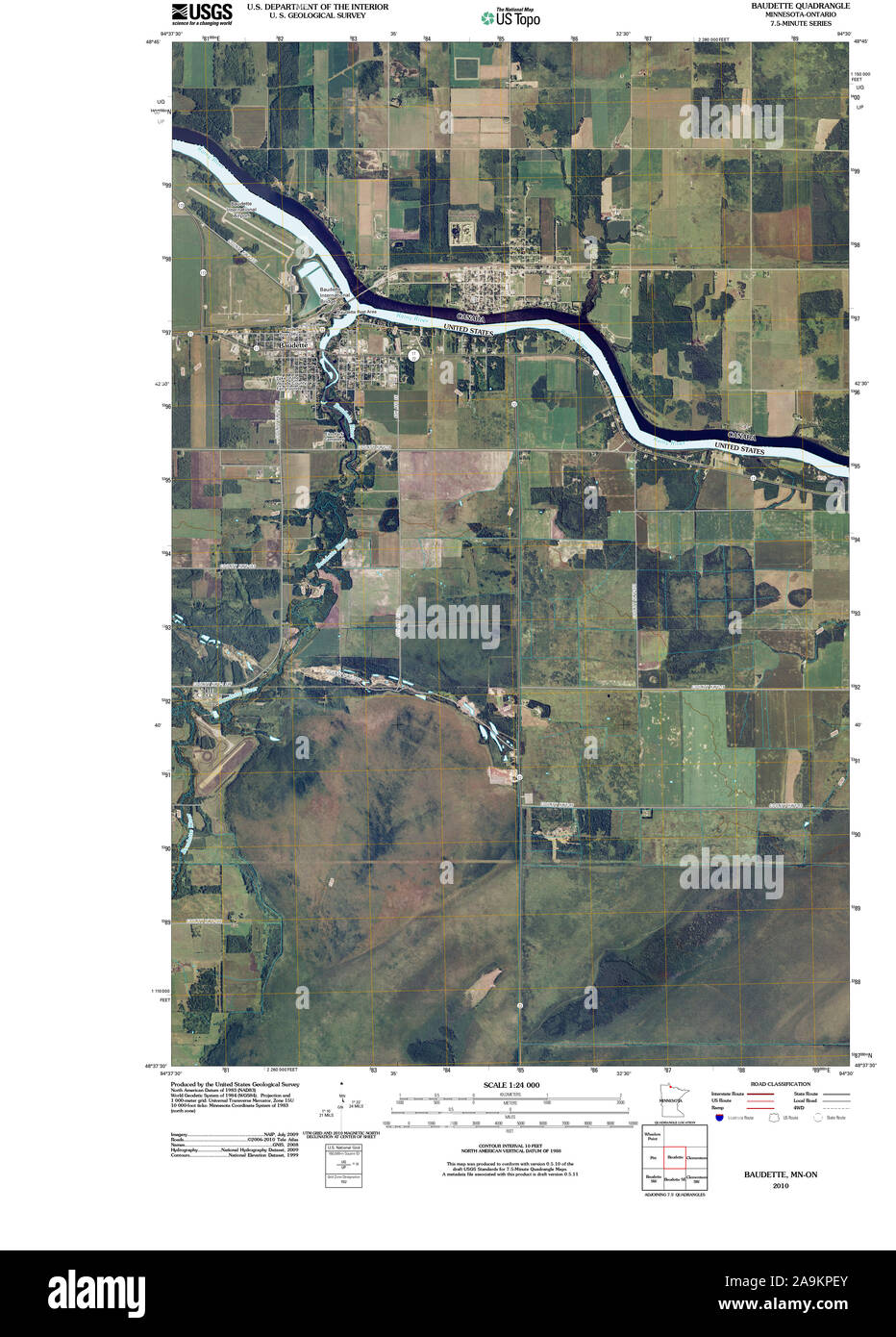 Baudette map hires stock photography and images Alamy