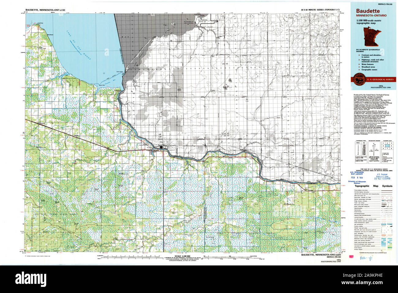 Baudette map hires stock photography and images Alamy