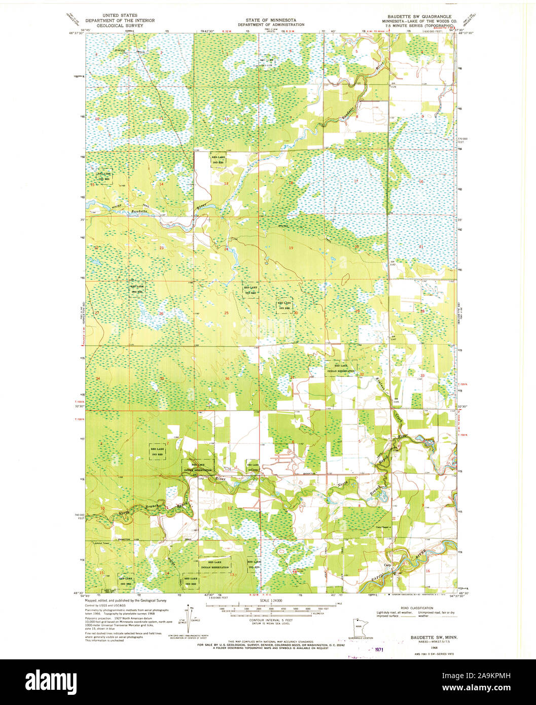 Map of baudette hires stock photography and images Alamy