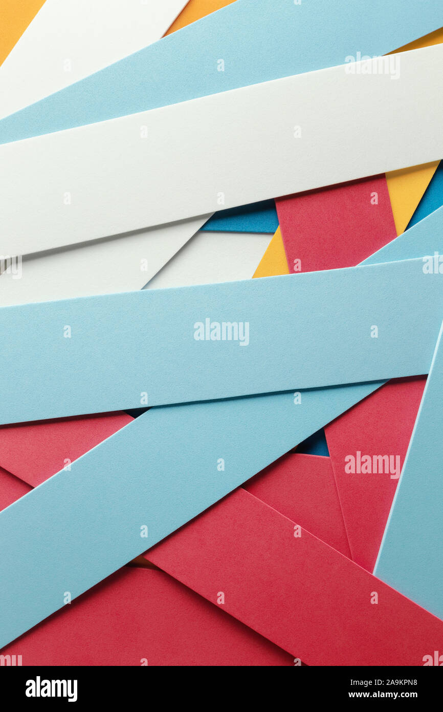 Geometrical composition with colored elements. Abstract background Stock Photo