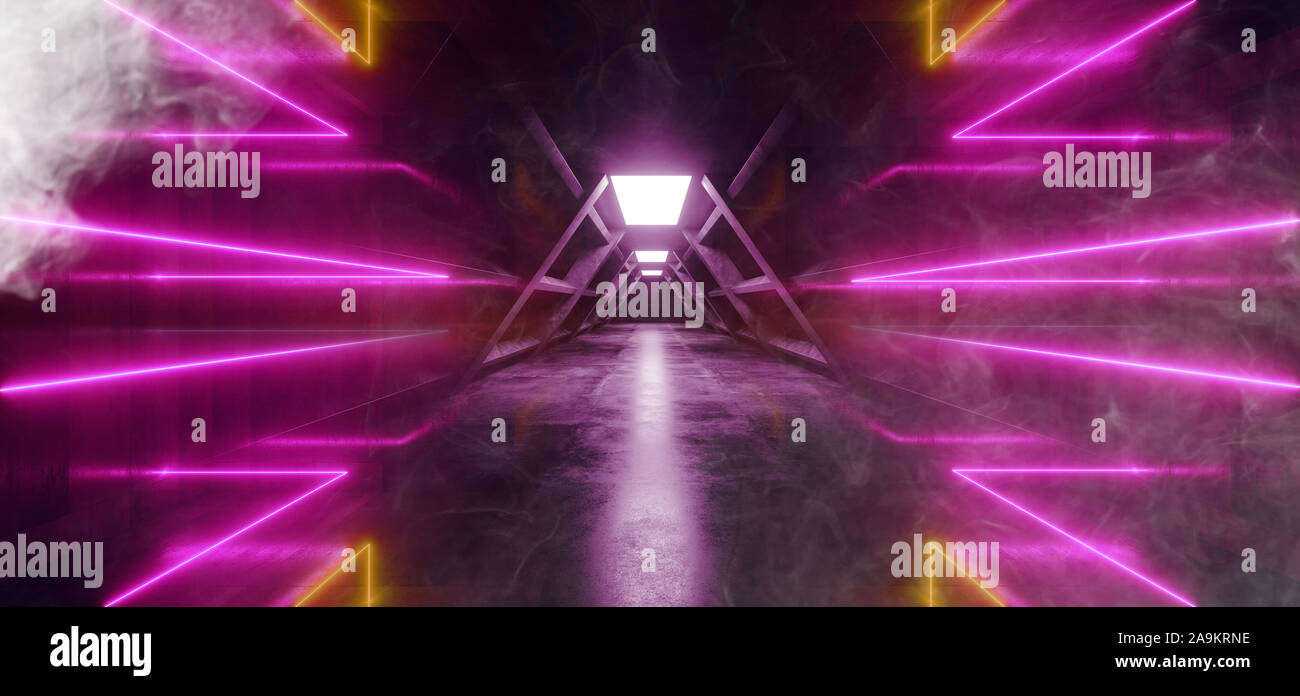 Steam Fog Smoke Sci Fi Futuristic Triangle Dark Stage Show