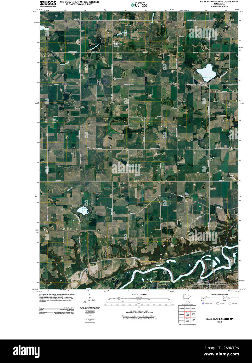Map of belle plaine minnesota hires stock photography and images Alamy