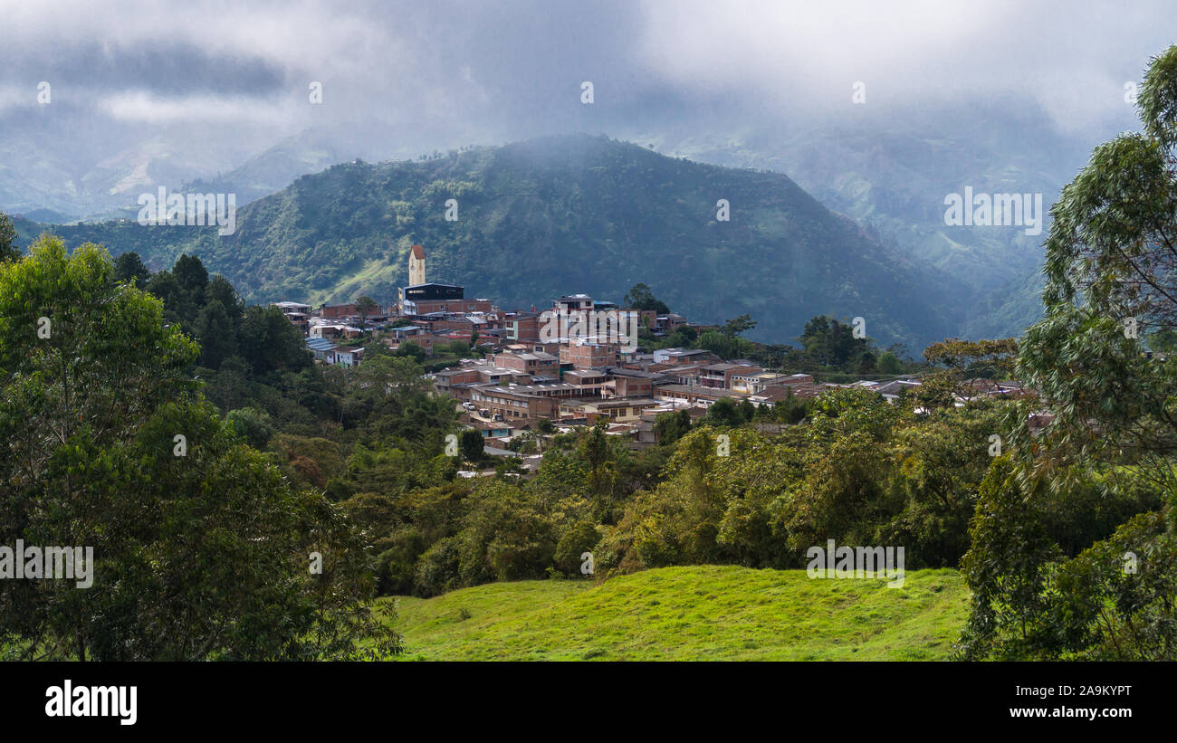 Guatica, a beautiful Colombian town. Stock Photo