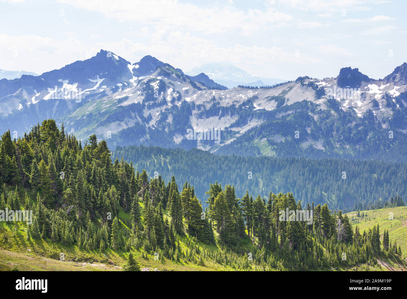 Beautiful mountain peak in North Cascade Range, Washington / USA Stock ...