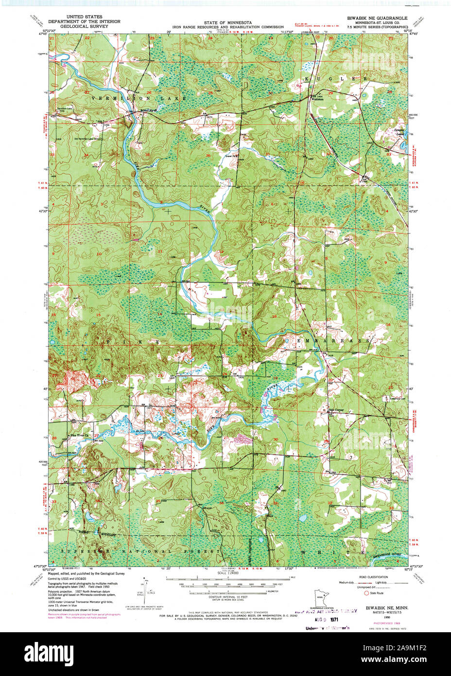 Biwabik map hires stock photography and images Alamy