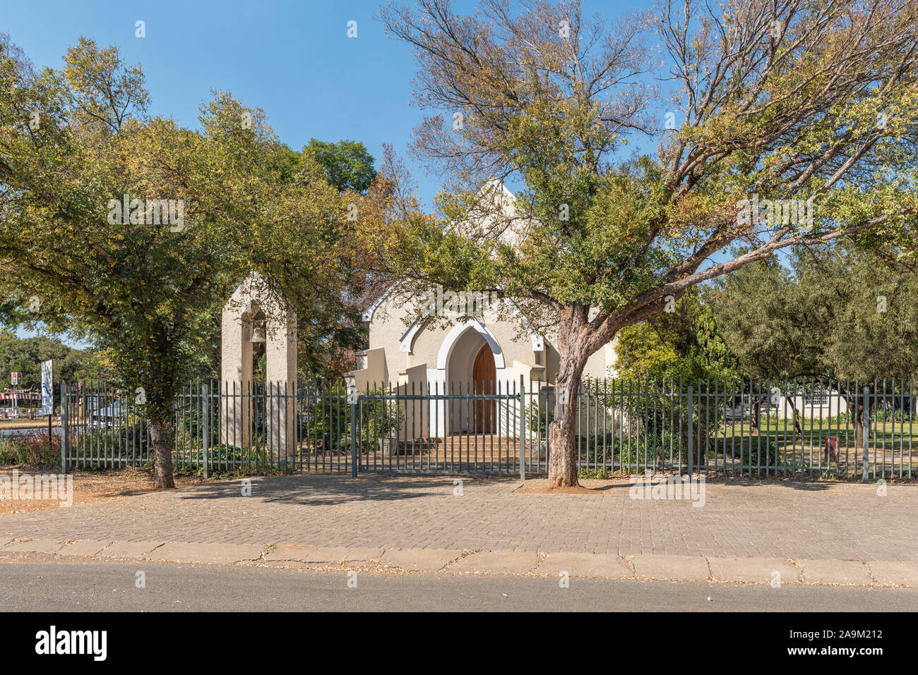 LYDENBURG, SOUTH AFRICA MAY 21, 2019 A street scene, with the Saint