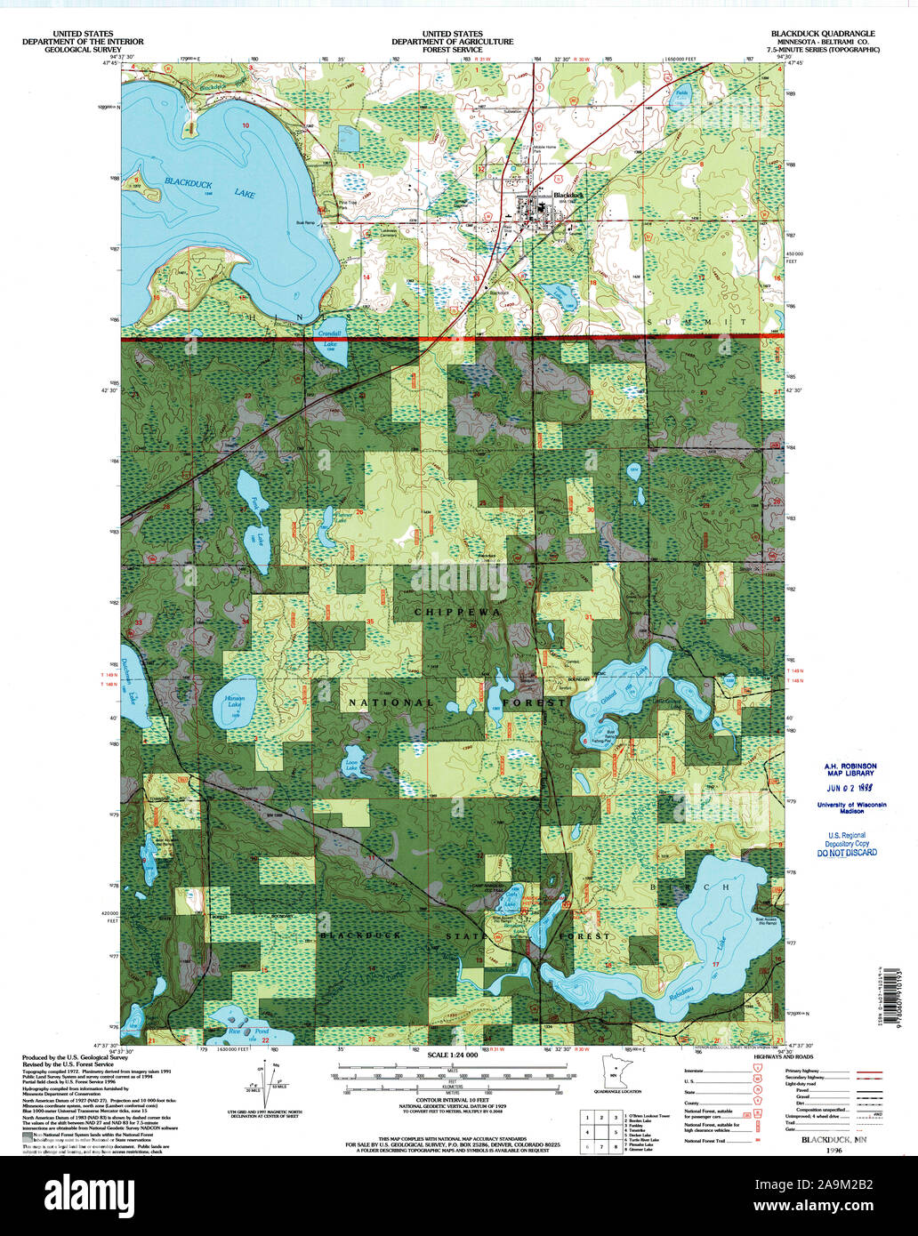 Blackduck minnesota map hires stock photography and images Alamy