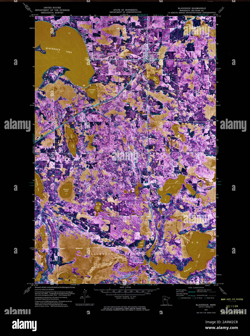 Blackduck minnesota map hires stock photography and images Alamy