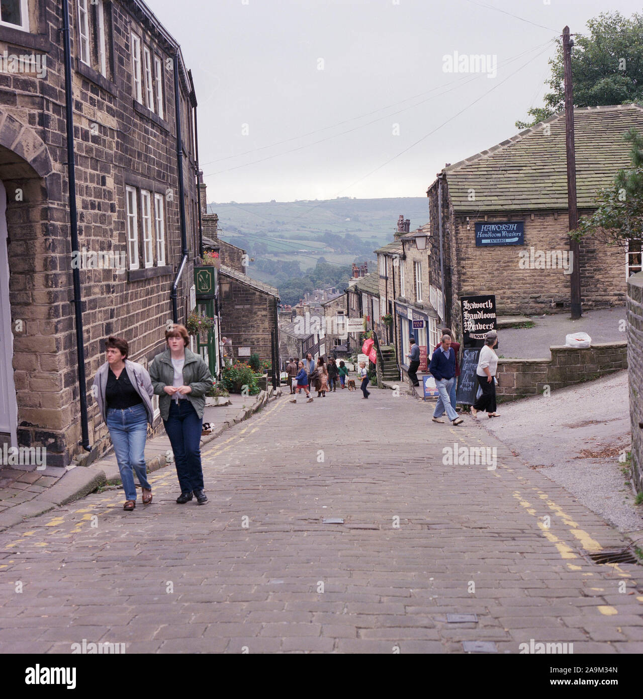 Haworth, West Yorkshire, Northern England, in 1982 Stock Photo Alamy