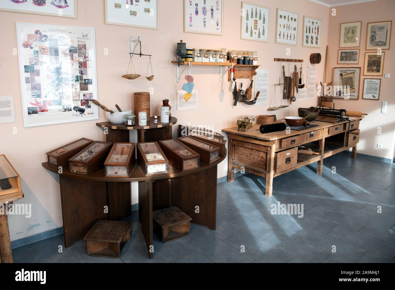 Pulsnitz, Germany. 01st Nov, 2019. View into an exhibition room in the