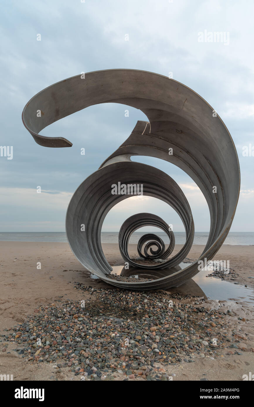 Mary's Shell a public art installation by Stephen Broadbent, on the