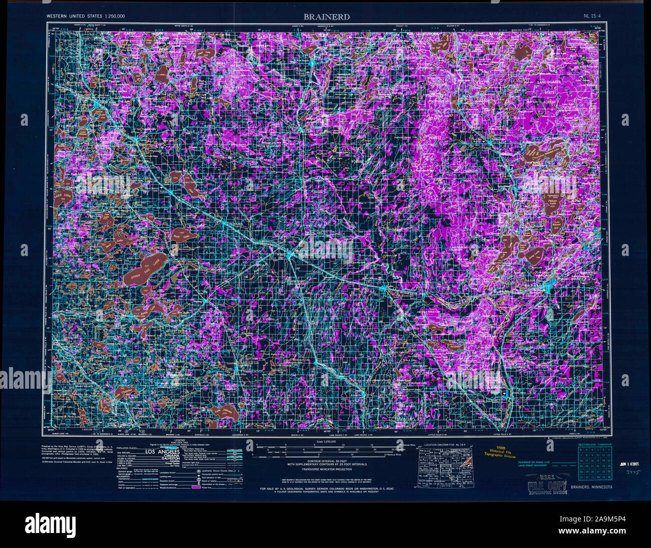 Brainerd map hi-res stock photography and images - Alamy