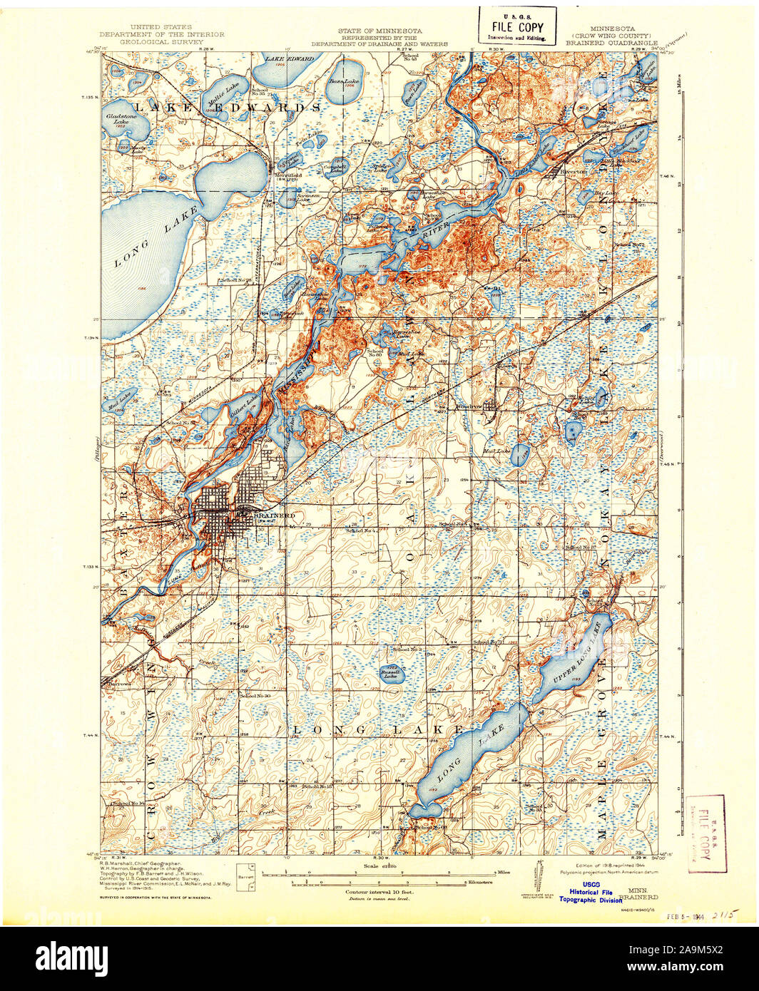 Brainerd map hires stock photography and images Alamy