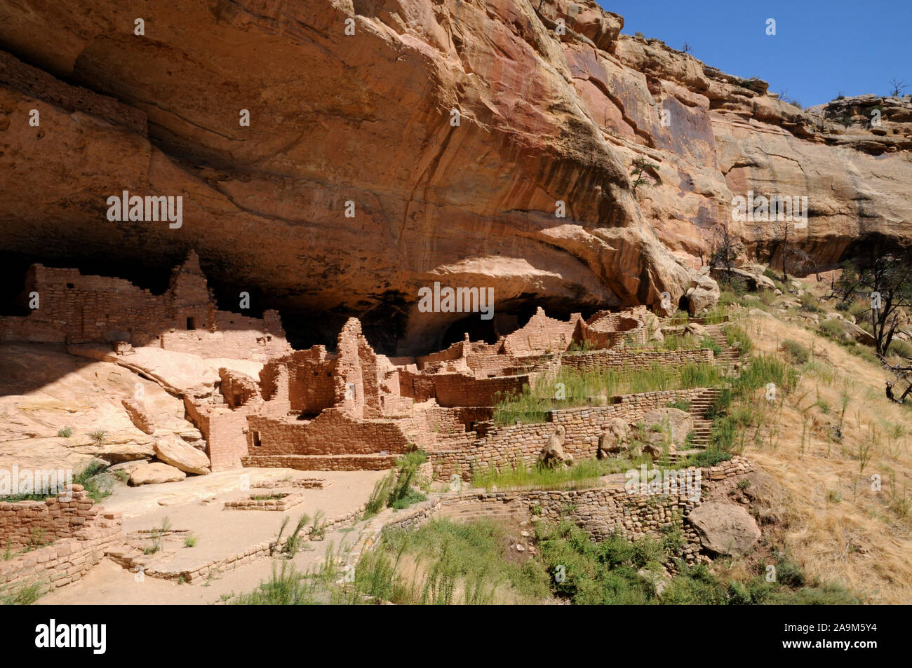 The cliff dwelling known as The Long House in the Wetherill Mesa sector ...