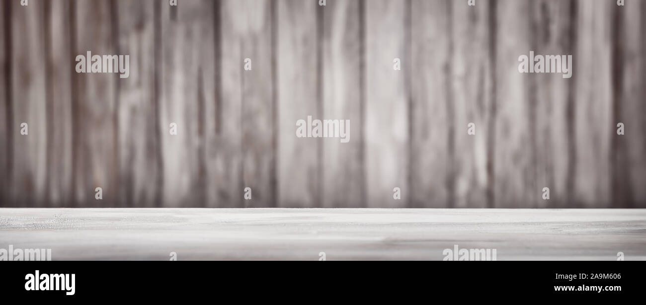 Brown wooden background with old painted boards Stock Photo