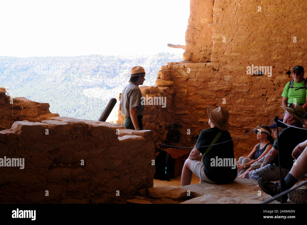 The cliff dwelling known as The Long House in the Wetherill Mesa sector ...