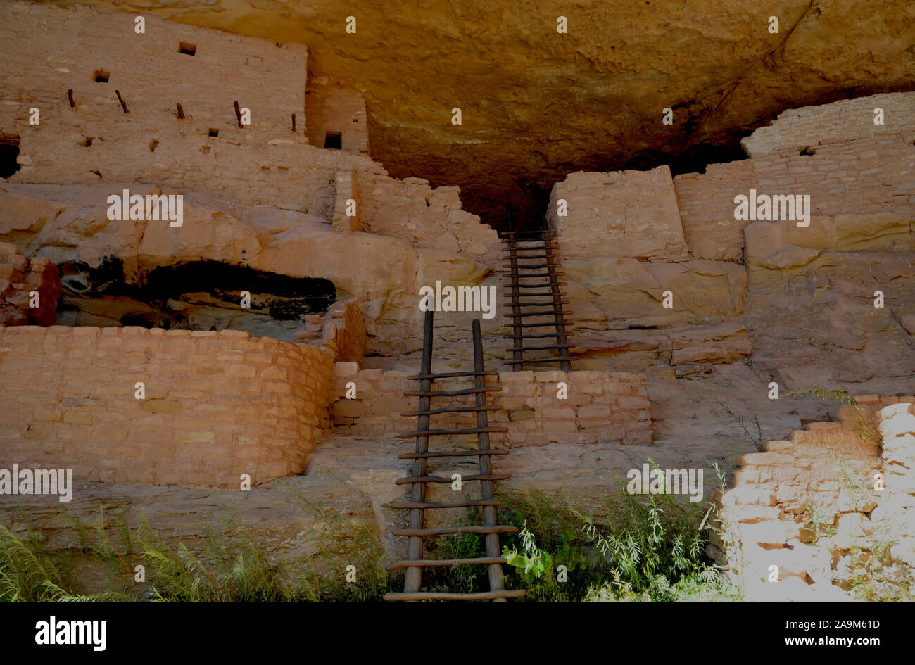 The cliff dwelling known as The Long House in the Wetherill Mesa sector ...