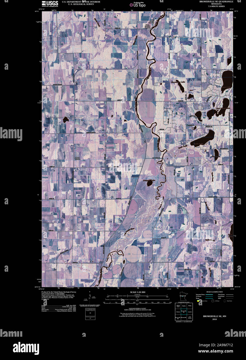 Browerville minnesota map hires stock photography and images Alamy