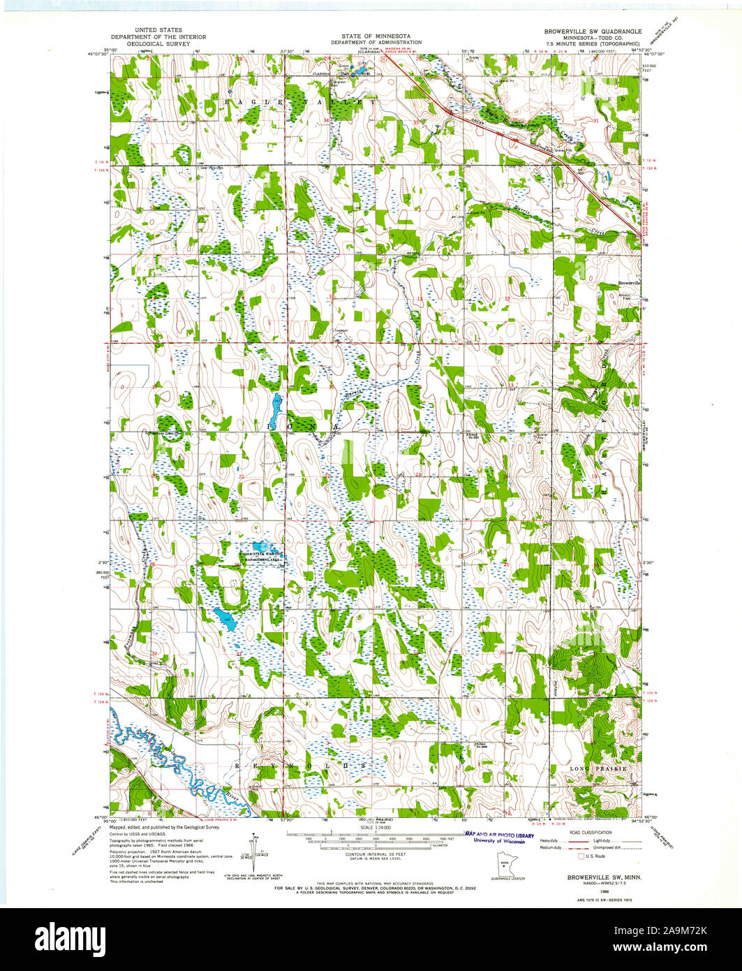 Browerville map Cut Out Stock Images & Pictures Alamy