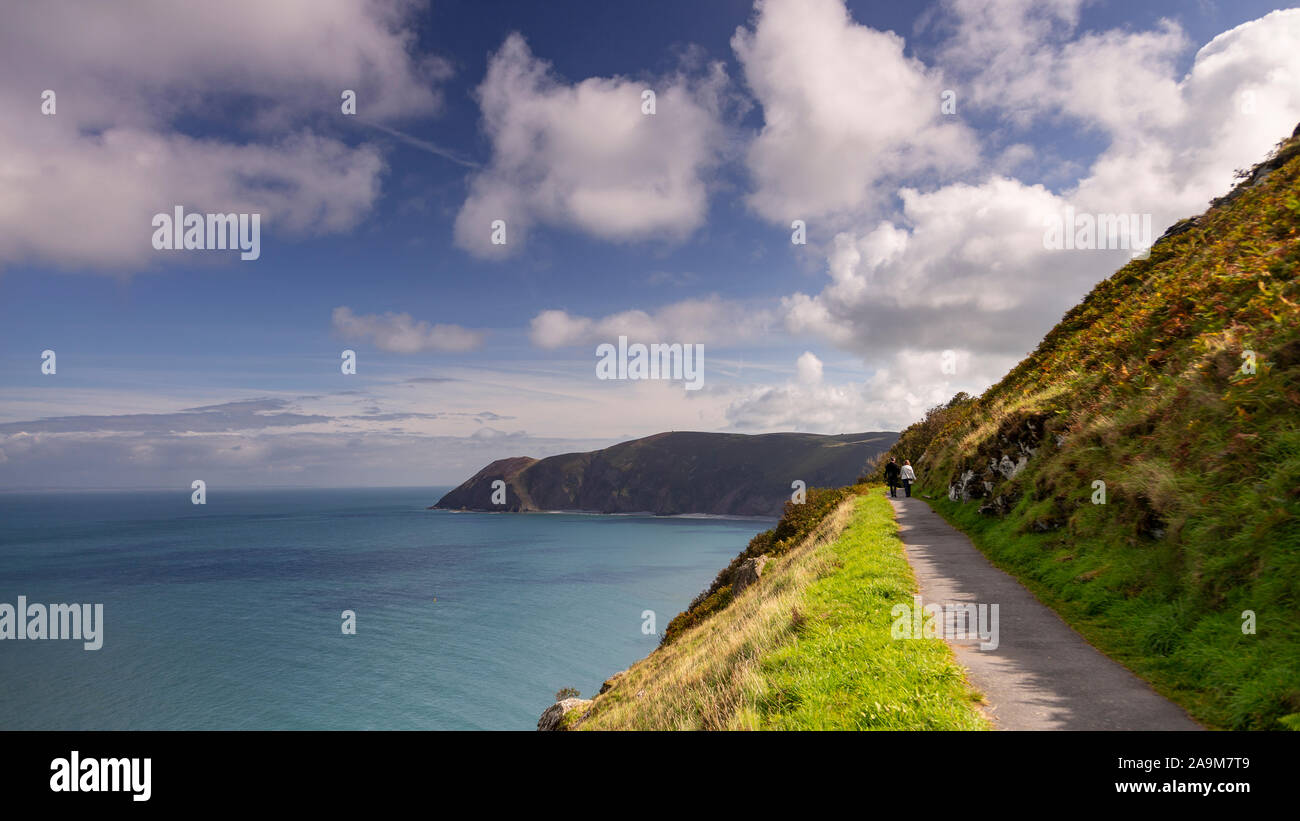 Valley of the Rocks at Lynton on the North Devon coast Stock Photo